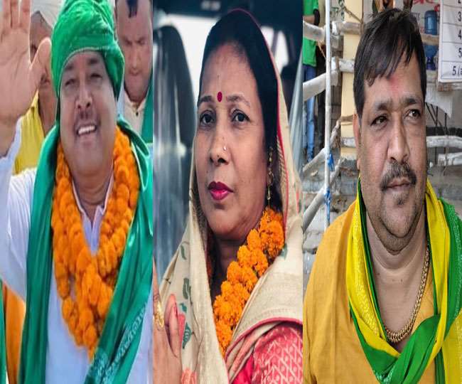 bhojpur panchayat chunav 2021 three members of the same family won the elections from agianv block