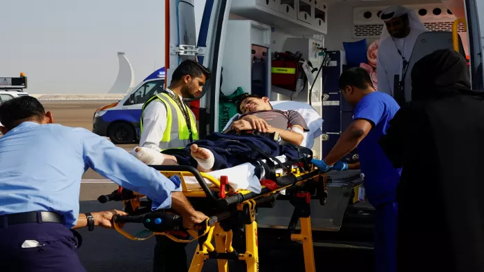 Israel-Hamas War: घायल और कैंसर से पीड़ित फलस्तीनी बच्चों का इलाज करेगी UAE सरकार (फोटो रायटर)