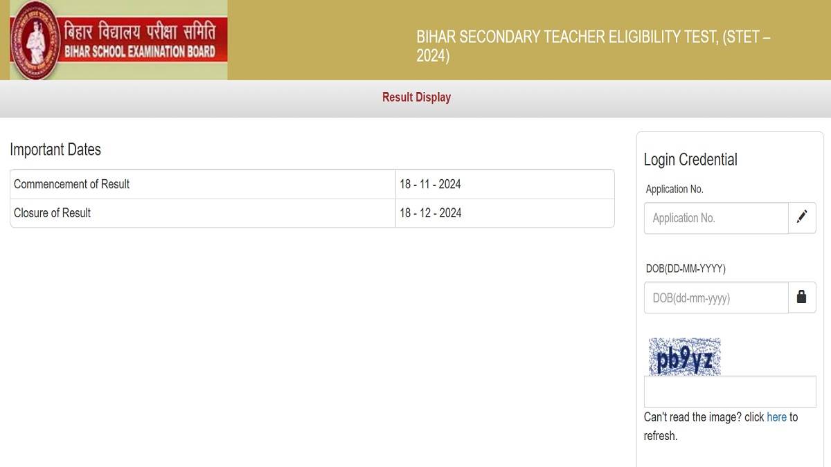 Bihar STET Result 2024 Out: BSEB ने घोषित किया बिहार एसटीईटी रिजल्ट, यहां से डाउनलोड करें पेपर-1 एवं 2 का स्कोरकार्ड - Bihar STET Result 2024: Out BSEB declared Bihar STET Result