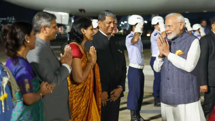 PM Modi in G-20 summit ब्राजील पहुंचे पीएम मोदी।