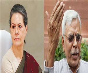 कांग्रेस नेता सोनिया गांधी और राजद नेता शिवानंद तिवारी। जागरण आर्काइव।