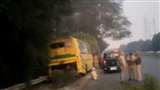 Greater Noida Expressway Accident: ग्रेटर नोएडा एक्सप्रेस-वे पर दो बसों में टक्कर