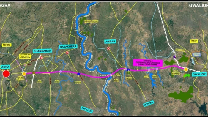 ग्वालियर-आगरा सिक्स लेन ग्रीनफील्ड एक्सप्रेस-वे के टेंडर जारी