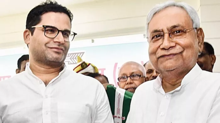 जन सुराज के सूत्रधार प्रशांत किशोर और मुख्यमंत्री नीतीश कुमार। फाइल फोटो- PTI