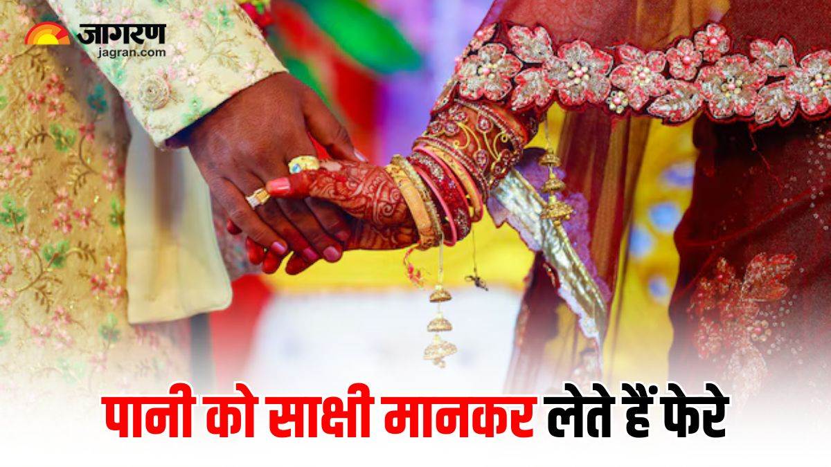 unique wedding tradition bride and groom take vows around water as witness centuries old tradition