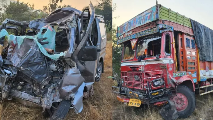 मुंबई-गोवा हाईवे पर भीषण सड़क हादसा। (एएनआई फोटो)