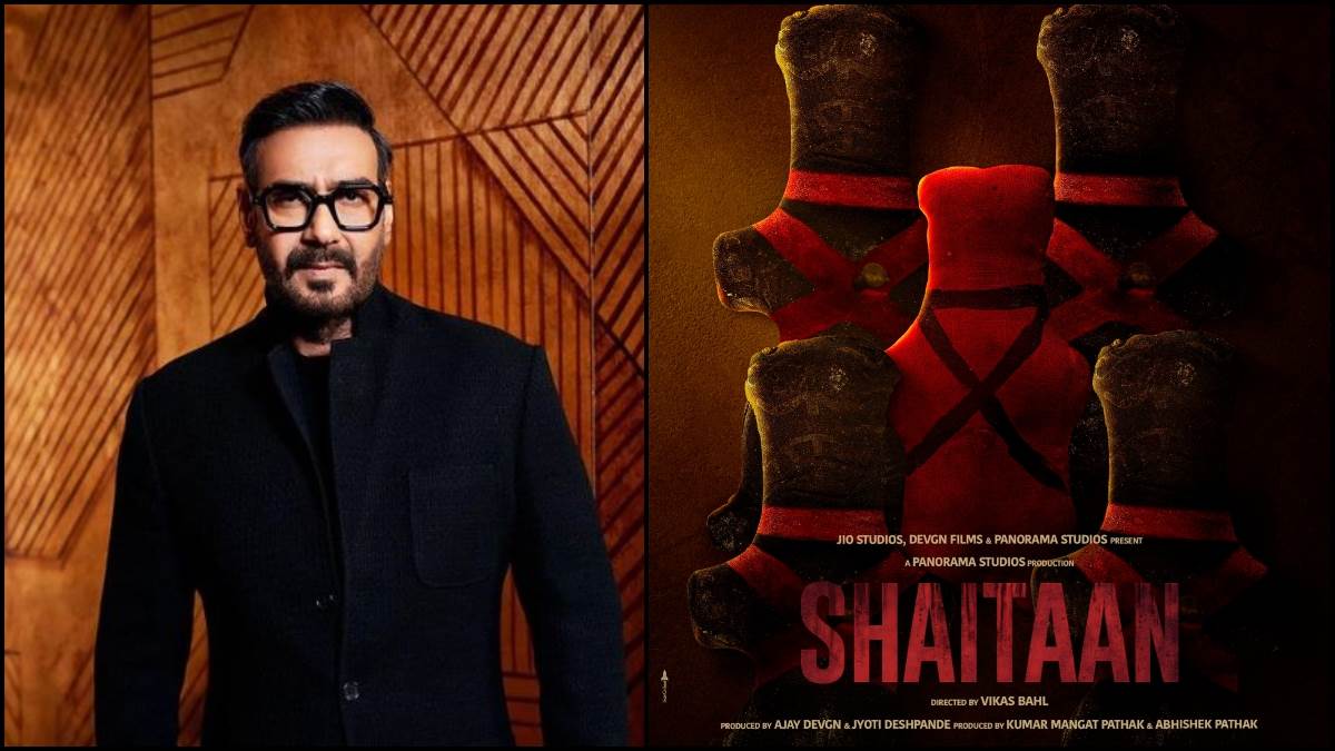 Shaitaan Release Date: आ रहा शैतान..., Ajay Devgn की अपकमिंग फिल्म की रिलीज  डेट का एलान, डरावना पोस्टर OUT - Ajay Devgn Upcoming Movie Shaitaan Release  Date OUT with poster directed by