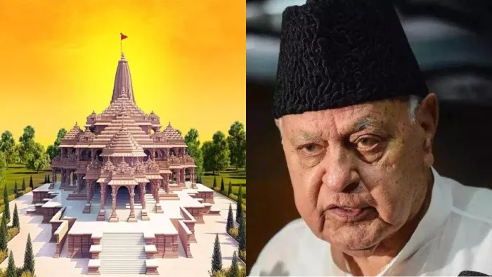 राम मंदिर को लेकर फारूक अब्दुल्ला के फिर बिगड़े बोल।