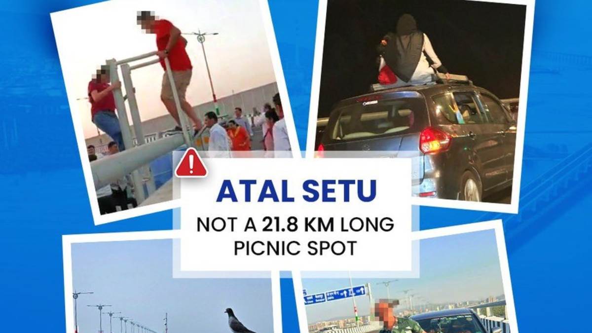 atal setu no picnic spot mumbai police warns of fir if anyone caught taking selfie