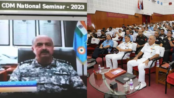 IAF प्रमुख वीआर चौधरी ने सेमिनार को किया संबोधित (फोटो एएनआई)