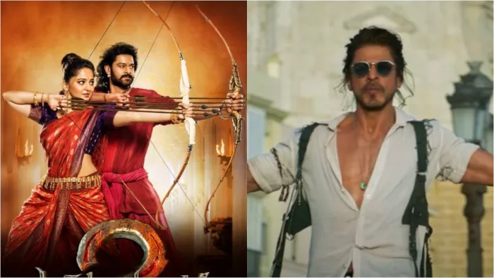 File Photo of Prabhas and Anushka Shetty (Right) and Shah Rukh Khan (Left)