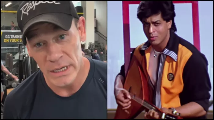 शाह रुख खान के गाने भोली सी सूरत पर John Cena ने छेड़े सुर / फोटो- Instagram / Youtube screenshot