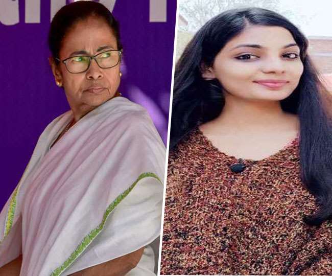 पश्चिम बंगाल की मुख्यमंत्री ममता बनर्जी एवं बिहार की लोक गायिका नेहा सिंह राठोर। फाइल तस्वीरें।