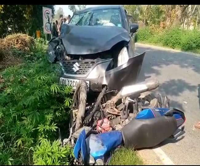 Hapur Accident News: गढ़मुक्तेश्वर में सड़क हादसे में बाइकसवार युवक की मौत, साथी घायल