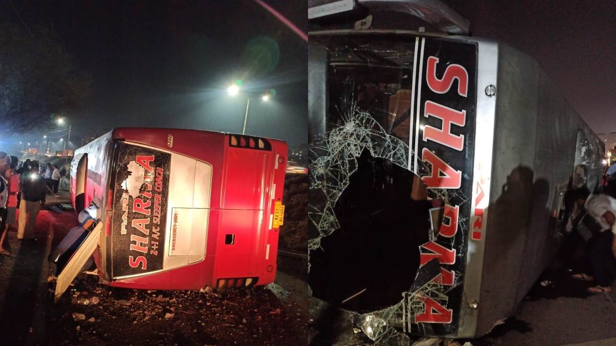 maharashtra road accident in mumbai bengaluru highway five people injured