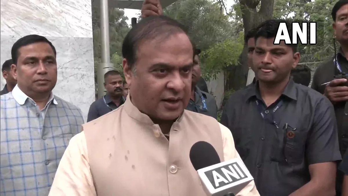 सीएम हिमंत बिस्व सरमा ने राहुल गांधी पर साधा निशाना। फोटो - एएनआई।