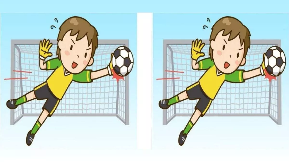 Optical Illusion: गोलकीपिंग कर रहे बच्चे की इन दो तस्वीरों में हैं 3 अंतर, क्या 10 सेकंड में खोज सकते हैं आप?