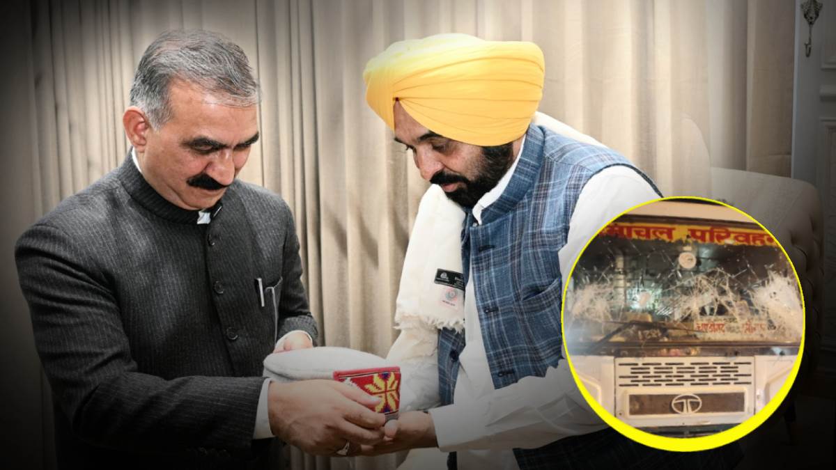 himachal cm sukhvinder singh sukhu speaks on bus vandalism and jarnail singh bhindranwale poster reaches out to punjab cm bhagwant mann