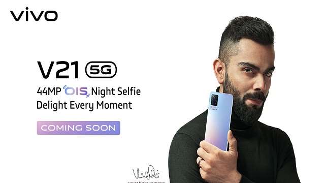 Vivo slimmest 5G smartphone Vivo V21 launch date confirm to be launch on 27 April with 44MP Selfie Camera here are details before launch including price