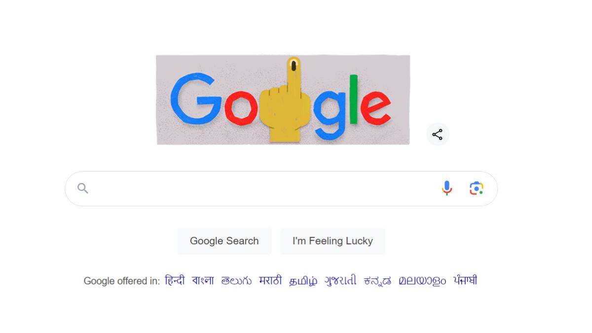 lok sabha chunav 2024 google celebrated lok sabha elections 2024 with a doodle gave a special message to users