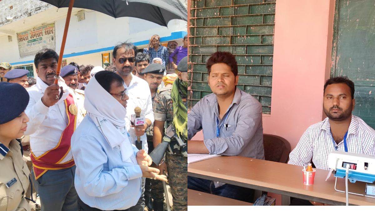 not single voter reached two booths in jamui and nawada lok sabha constituency to cast their vote