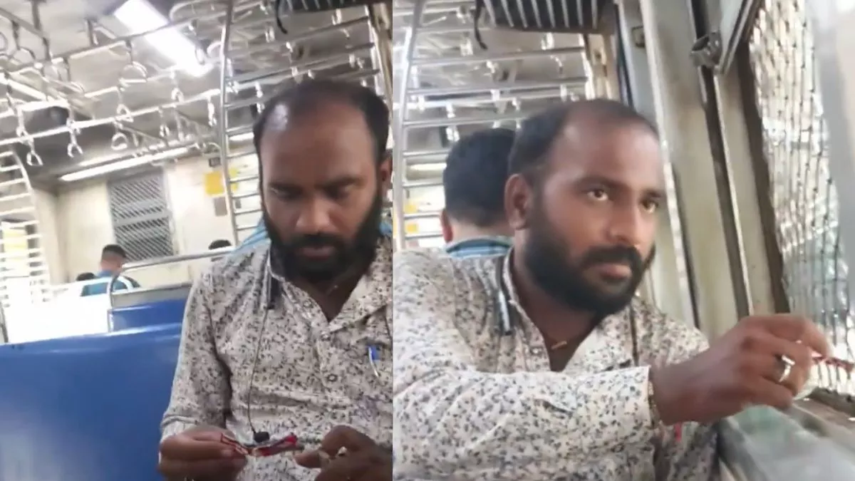VIDEO: मुंबई में ट्रेन से युवक ने फेंका गुटखे का पाउच, करतूत पर शर्मिंदा होने के बजाय दिया उल्‍टा जवाब; बोला- रेलवे को...