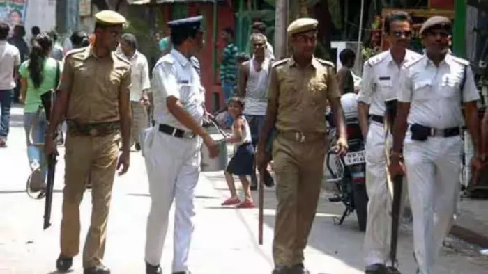 संदेशखाली में भाजपा और तृणमूल कार्यकर्ताओं के बीच हिंसक झड़प के बाद पुलिस की तैनाती। (प्रतीकात्मक तस्वीर)