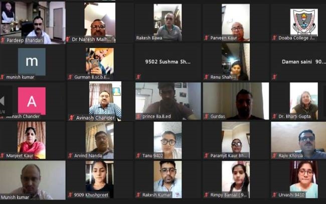 doaba college organizes a webinar on sri guru tegh bahadur ji an educationist