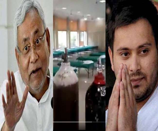 Tejashwi Yadav opening COVID Care Center at official residence in Patna,  Requests Nitish Government for take over