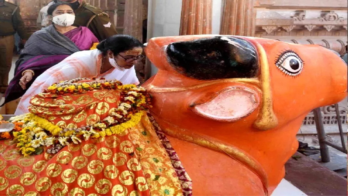 Gyanvapi Case: ममता दीदी ने भगवान शिव की तरफ देख रहे नंदी के कान में आखिर क्या कहा, फिर वायरल हो रही तस्वीर