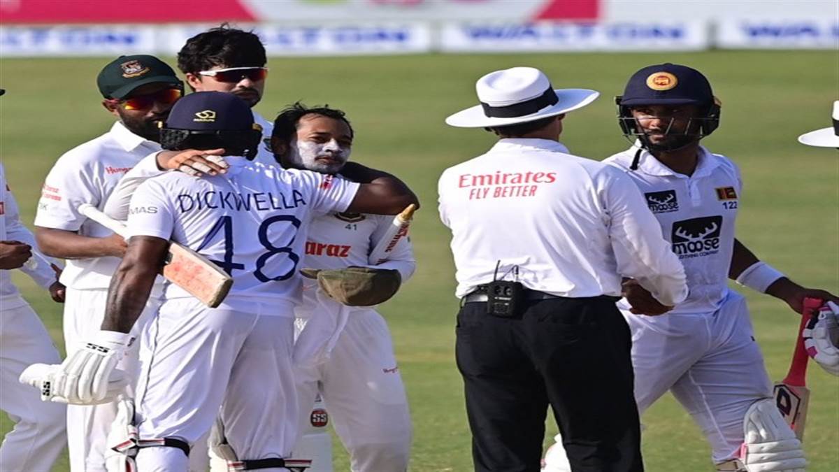 बांग्लादेश और श्रीलंका का बीच पहला टेस्ट ड्रा (फोटो ट्विटर पेज)