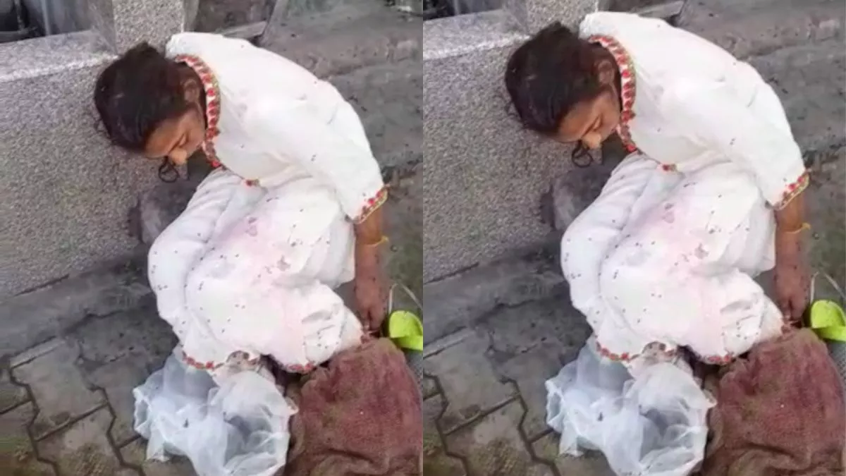 Batala: कादियां में नशे की हालत में मिली बाजार में झूमती लड़की; कपड़ों पर खून के ध्‍ब्‍बे आए नजर; वीडियो वायरल