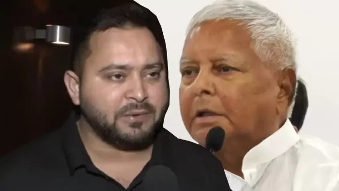 लालू प्रसाद यादव और तेजस्वी यादव। फोटो- जागरण