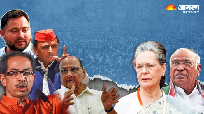 कांग्रेस के चुनावी वादों का आइएनडीआइए गठबंधन अपने प्रचार में कर रही भरपूर उपयोग (जागरण ग्राफिक्स)