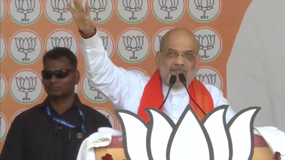 cabinet home minister amit shah held public meeting in prayagraj