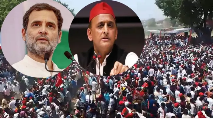 अव्यवस्था के चलते फूलपुर में बिना सभा किए लौटे राहुल और अखिलेश