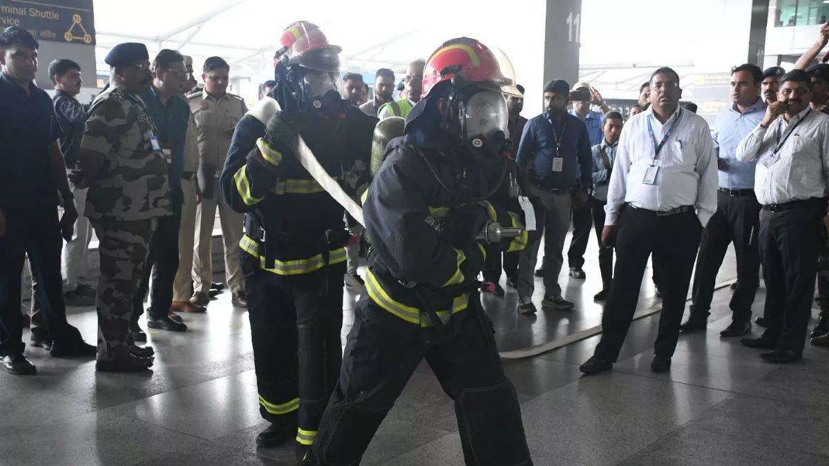 ncr delhi metro mock drill disaster preparedness at delhi university station