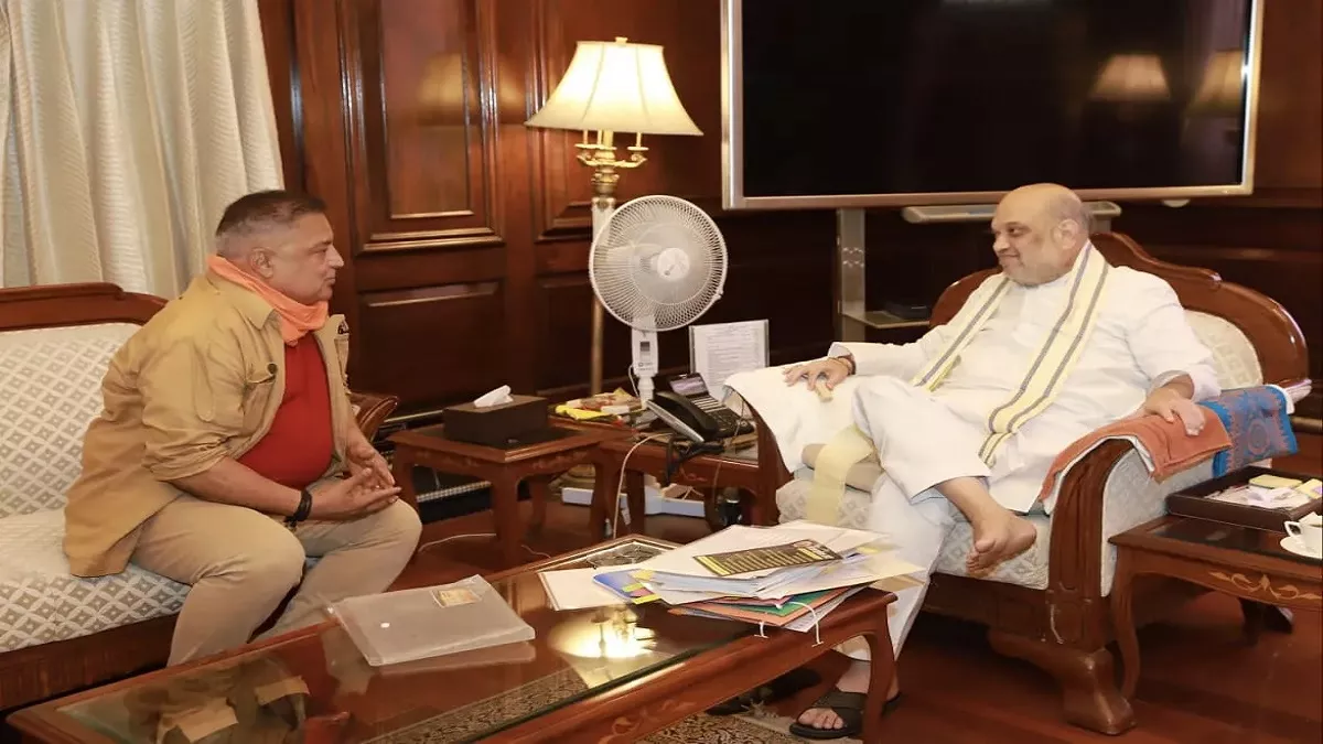 बुंदेलखंड के विकास पर विभिन्न विषयों के साथ गृहमंत्री अमित शाह से मिले राजा बुंदेला