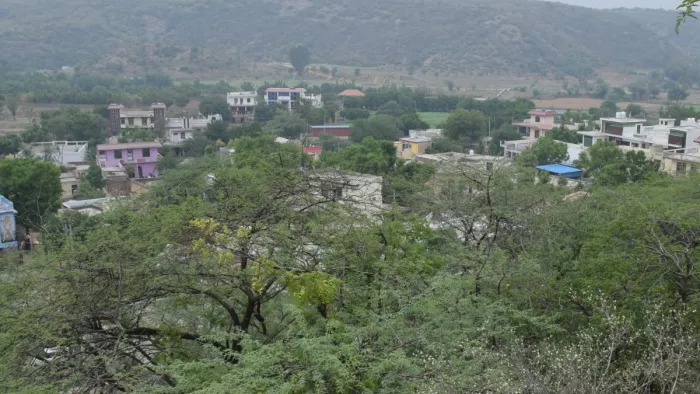 अरावली वन क्षेत्र में बने हुए निर्माण l फोटो- जागरण