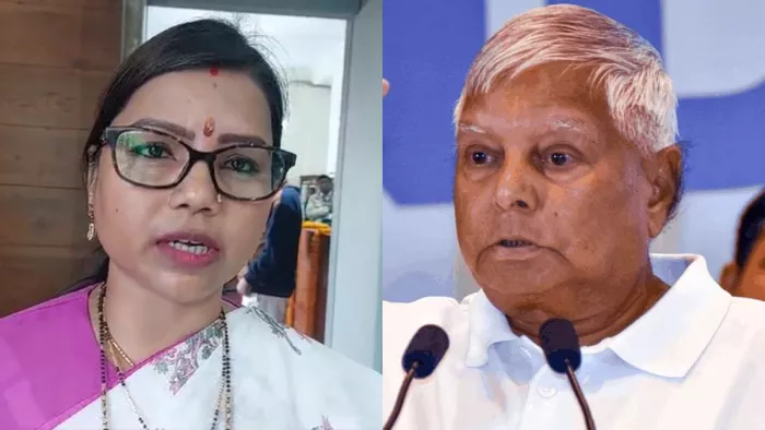रुपौली सीट से राजद प्रत्याशी बीमा भारती और राजद सुप्रीमो लालू यादव। (फाइल फोटो)