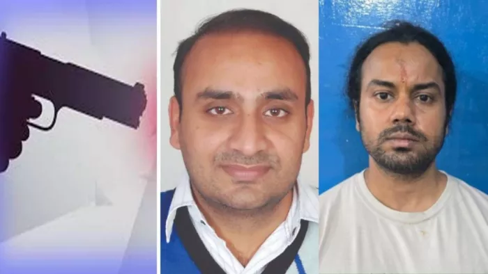 Vinod Bharara Murder Case: मृतक विनोद भराड़ा और आरोपी सुमित।