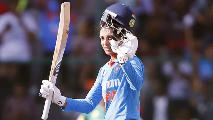 Smriti Mandhana ने साउथ अफ्रीका के खिलाफ जड़ा लगातार दूसरा शतक।