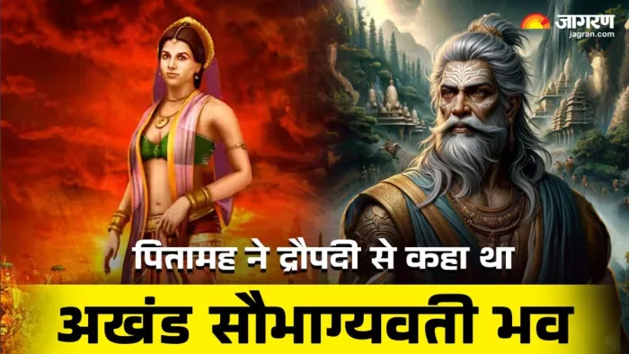 पितामह भीष्म ने द्रोपदी को दिया था आशीर्वाद, जिसकी वजह से बच गई थी पांडवों की जान।