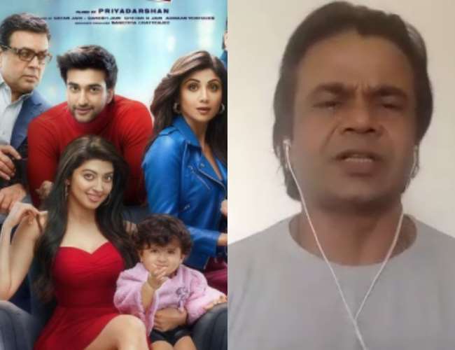 Rajpal Yadav and Hungama 2 poster. Photo- Instagram