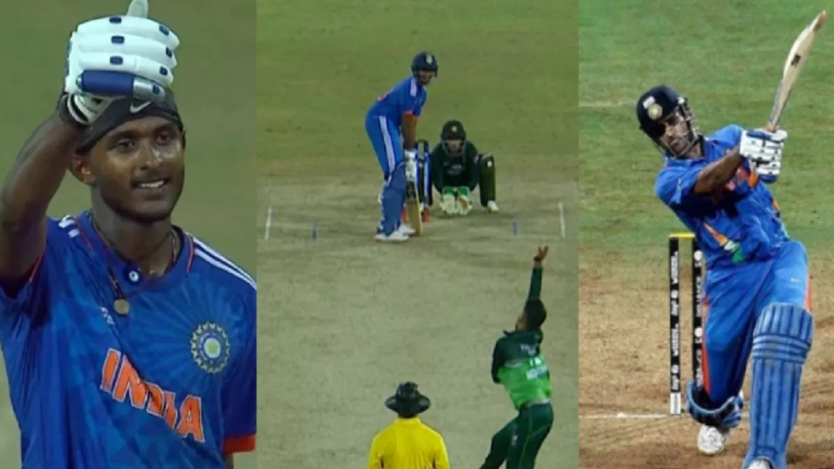 IND vs PAK: धोनी के अंदाज में मैच फिनिश कर चमका 21 साल का ये खिलाड़ी, तूफानी शतक ठोककर PAK की उड़ाई धज्जियां - Ind a vs Pak a Sai Sudharsan Century