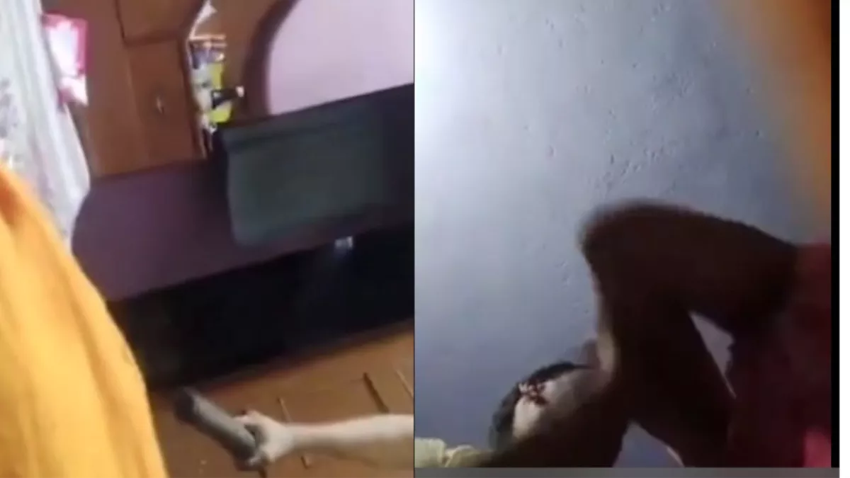Hamirpur News: बेटी मना करती है पिता डंडे से पीटता रहा, इंटरनेट मीडिया पर प्रताडना का Video Viral
