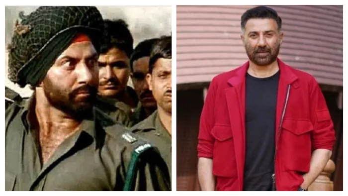 Still Image of Sunny Deol from Border (Left) and File Photo of Sunny Deol (Right)