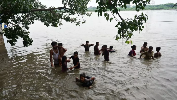 हिमाचल की बारिश से पंजाब में बाढ़ का खतरा (जागरण फोटो)