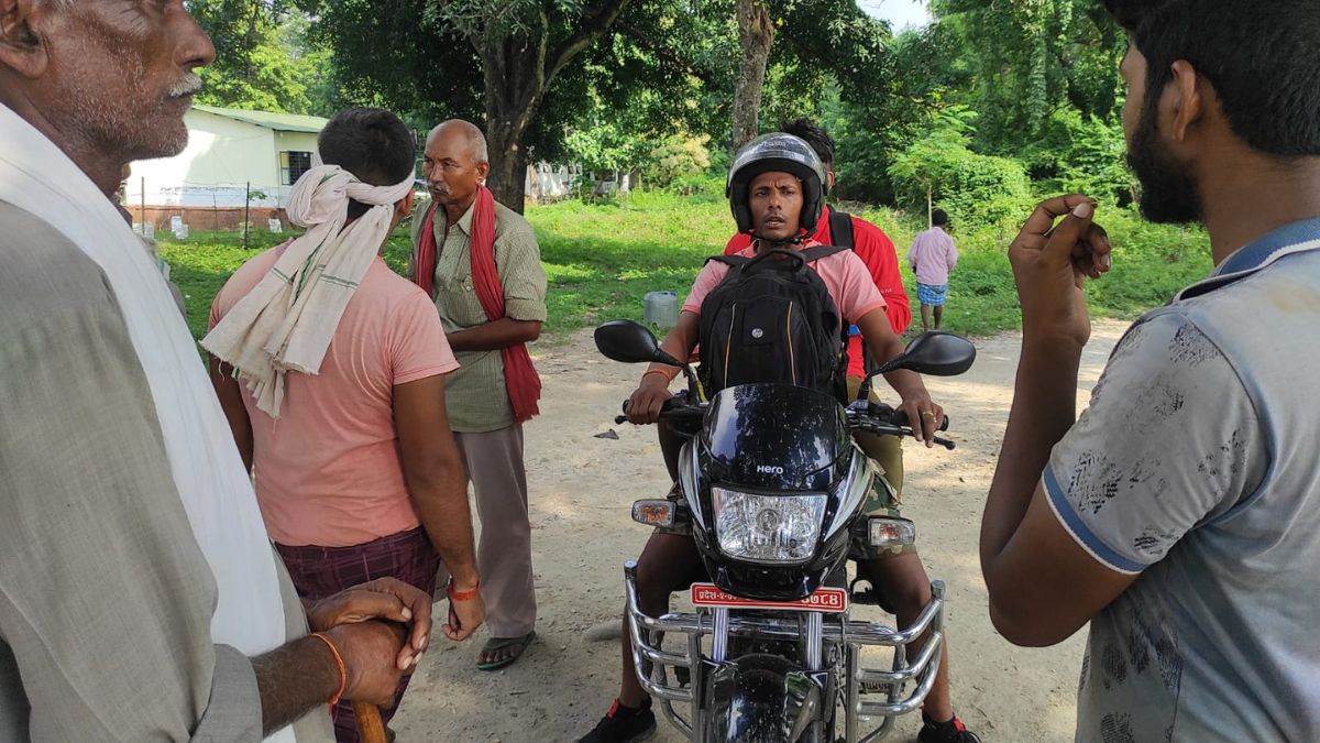 पश्‍च‍िम चंपारण में भारत-नेपाल सीमा पर वि‍वाद। फोटो-जागरण