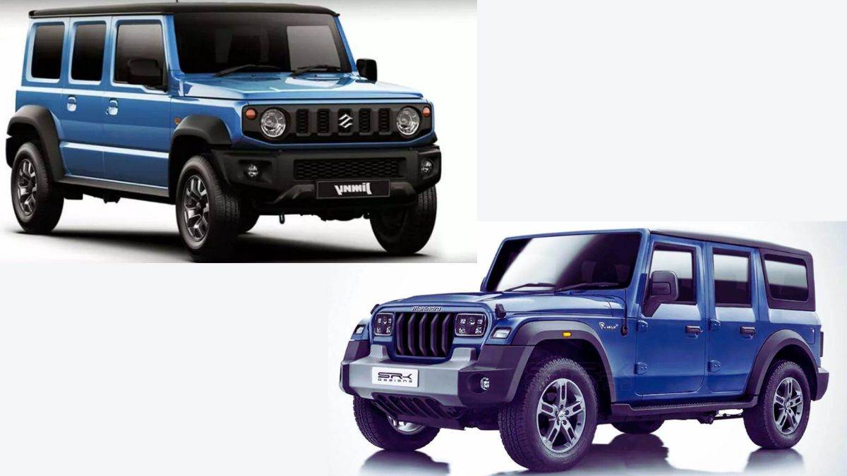upcoming 5 door mahindra thar compete with the maruti suzuki jimny understand by comparison